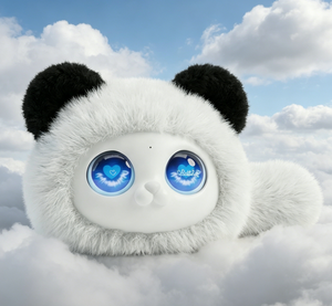Cute <b>Panda</b> Plush <b>Toy</b> With Blue Eyes Soft Stuffed Animal For Kids 11-30CM Unisex Gift - Product Image 1