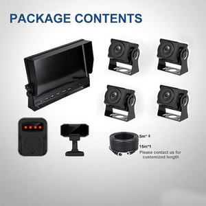 Système d'enregistrement de conduite pour camion AI HD 10,1 pouces avec surveillance 4 directions + DMS, BSD et caméras 1080P - Product Image 3