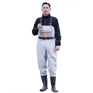 JQWNXSK01 Overoles de Pesca Impermeables para Hombre con Botas, Pantalones de Lluvia Gruesos de Cuerpo Completo para Uso en Exteriores - Product Image 1