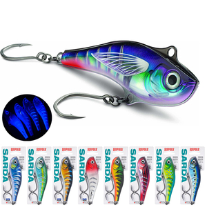 Señuelo de Pesca <span class=keywords><strong>Rapala</strong></span> SARDA de 18 cm y 200 g, Hundimiento Lento, Efecto UV, Anzuelo VMC, Acero Inoxidable, para Pesca de Atún y Grandes Peces - Product Image 1