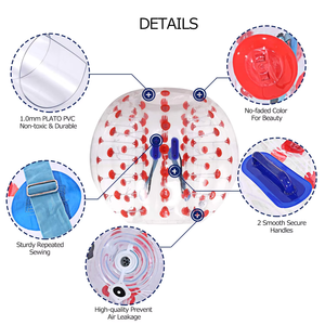 Novo Inflável colisão bolha bola policloreto de vinila tamanho humano bolha inflável corpo com hóquei no gelo hamster pano bola - Product Image 4