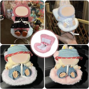 Labubu ของเล่นรถตุ๊กตาของเล่นสำหรับตุ๊กตา10-17 cm อุปกรณ์เสริม Labubu ของเล่นมอนสเตอร์เฟอร์นิเจอร์โซฟาที่นั่งเดสก์ท็อป