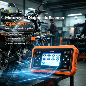 ชุดอุปกรณ์ครบชุด Xtruck M1 เครื่องมือวินิจฉัยรถจักรยานยนต์ รองรับหลายภาษา ลบข้อมูลล็อก ลบโค้ดข้อผิดพลาด ทดสอบระบบ ABS เครื่องมือระดับมืออาชีพ - Product Image 1