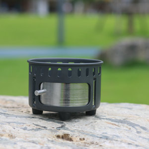 Réchaud à alcool portable pliable en alliage d'aluminium SRDWOS WOSAL001 pour camping et pique-nique en extérieur, <span class=keywords><strong>coupe</strong></span>-<span class=keywords><strong>vent</strong></span> et léger, avec tasse à eau - Product Image 4