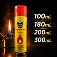 Bouteille de gaz butane de haute pureté en gros pour recharge de briquet, cylindre de carburant butane universel ultra propre pour recharge de briquet de poche