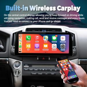 Reproductor de Video para Auto Android con Pantalla de 12.3 Pulgadas y Resolución de 1920*720, Radio Estéreo para Toyota Land Cruiser 2008-2012, GPS, Multimedia, Carplay, Unidad Principal - Product Image 3