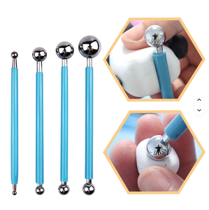 Ensemble de 23 outils de modelage en argile polymère, outils de sculpture en céramique, ensemble d'indentation pour débutants, kits de lissage - Product Image 4