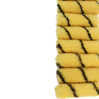 Rouleau de peinture professionnel 4 pouces à rayures tigrées, personnalisable, en polyester, avec cadre à dégagement rapide, garantie 3 ans