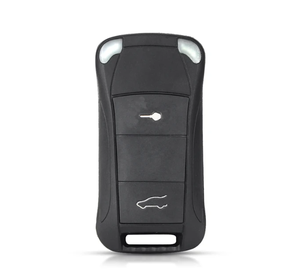 Coque de télécommande de voiture à 2 boutons de remplacement pour <span class=keywords><strong>Porsche</strong></span> <span class=keywords><strong>Cayenne</strong></span> 2003 + Coque de télécommande pliable à lame HU66 non coupée - Product Image 2