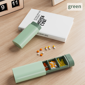 7 JOURS <span class=keywords><strong>Voyage</strong></span> Hebdomadaire Médecine Organisateur ABS Matériel Push-Pull Tiroir Pilule Conteneur avec 3 Compartiments Tablette Distributeur Boîte - Product Image 5