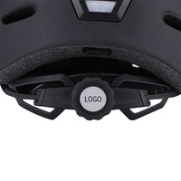 Casque intelligent moulé en PC de haute qualité de conception OEM Contrôleur LED Casques de vélo extérieurs rechargeables à distance pour l'équitation