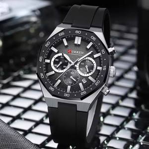 Relojes Deportivos CURREN para Hombre, Reloj de Lujo con Fecha Automática, Resistente al Agua, Luminoso, Relojes de Cuarzo AQUANAUT para Hombre, Reloj Hombre 8489 - Product Image 3