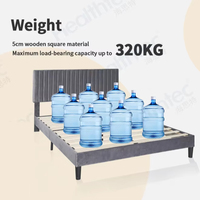 Cadre de lit double King Size en similicuir synthétique Pu moderne Ensembles de chambre à coucher Meubles