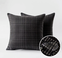 Coussin décoratif pour la maison, broderie solide, moderne, uni, écologique, lavable, 45*45 cm, design personnalisé, tissé, tendance