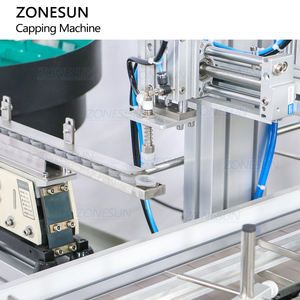 ZONESUN ZS-XG16X Automatic Liquid Bottle Inner Stopper Pressing Cap Screwing Capping Machine <b>for</b> <b>Reed</b> <b>Diffuser</b> Skin Toner - Product Image 3