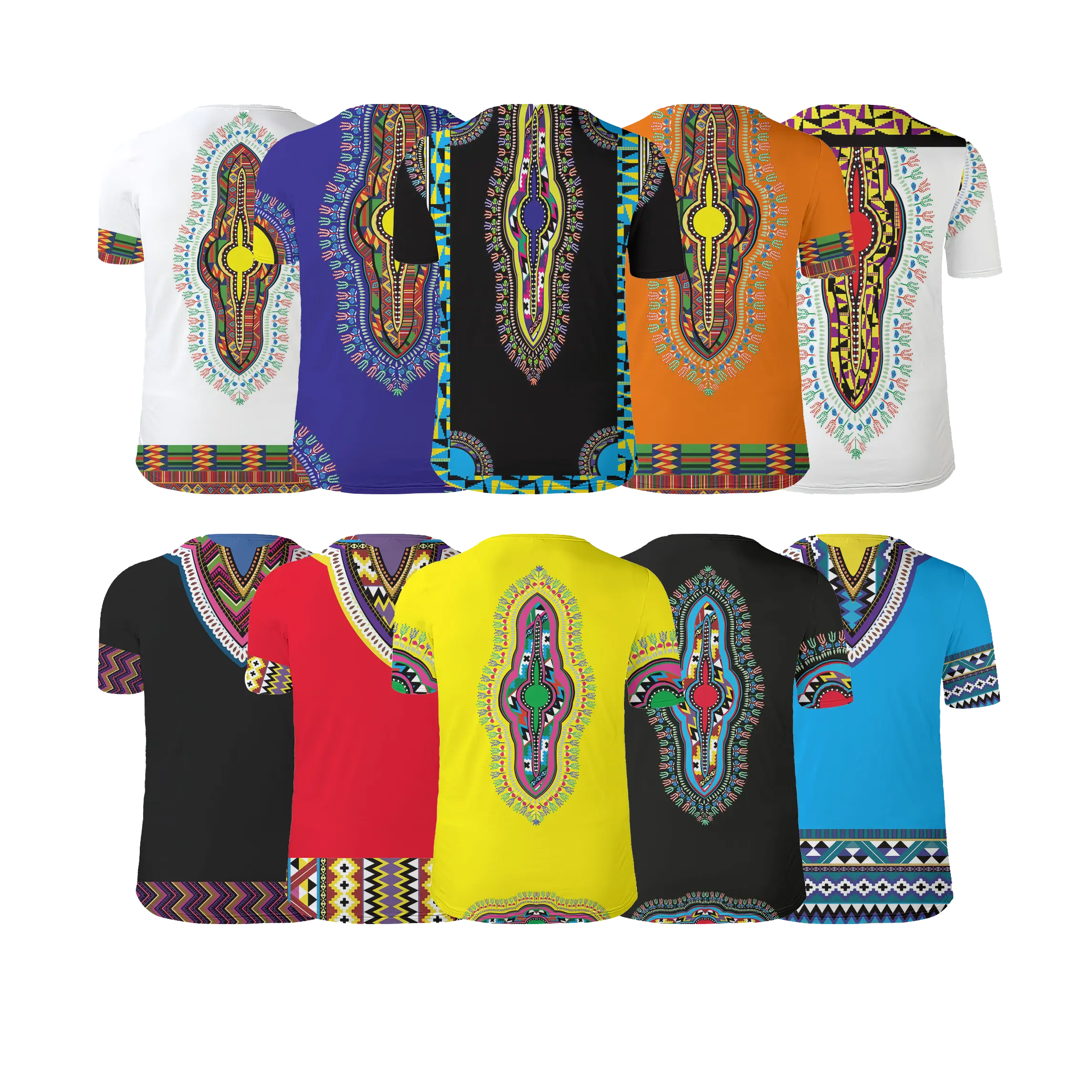 2021 new cool men summer apparel dashiki unique design large size 4xl short sleeve pattern custom african t-shirts for men