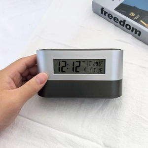 Hot Selling Digitale Pennenhouder Klok Met Multifunctionele Kalendertemperatuur Display Alarm Snooze Functies Voor Schoolbenodigdheden - Product Image 3