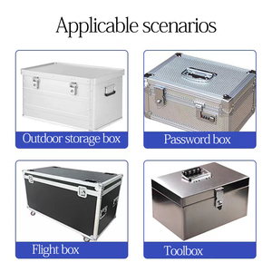 Home Furniture Trunk Chest Handles 90 Degree Rectangular Door <strong>Cupboard</strong> Grip Plate Pull Handle <strong>Iron</strong> - Product Image 4