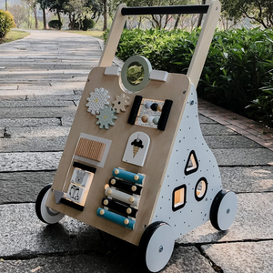 Cama de bebé estilo granja de madera con diseño moderno - Product Image 5