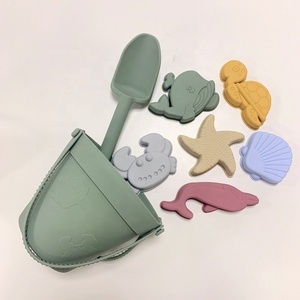 Ensemble <span class=keywords><strong>de</strong></span> jouets en <span class=keywords><strong>Silicone</strong></span> souple sans BPA, personnalisé, pour l'extérieur, Style moderne, <span class=keywords><strong>plage</strong></span>, outils, <span class=keywords><strong>seau</strong></span> <span class=keywords><strong>de</strong></span> sable, pour enfants, en été - Product Image 2