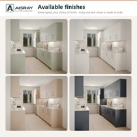 Meuble de cuisine moderne en PVC thermoformé avec portes à battants, aménagement en U, boîtes de rangement en MDF, unités modulaires et tiroirs à fermeture amortie
