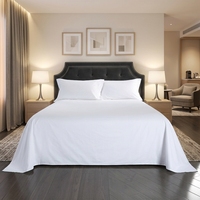 Linge de lit d'hôtel personnalisé, doux et confortable, 100% coton, 300TC, luxe, blanc uni, qualité hôtelière