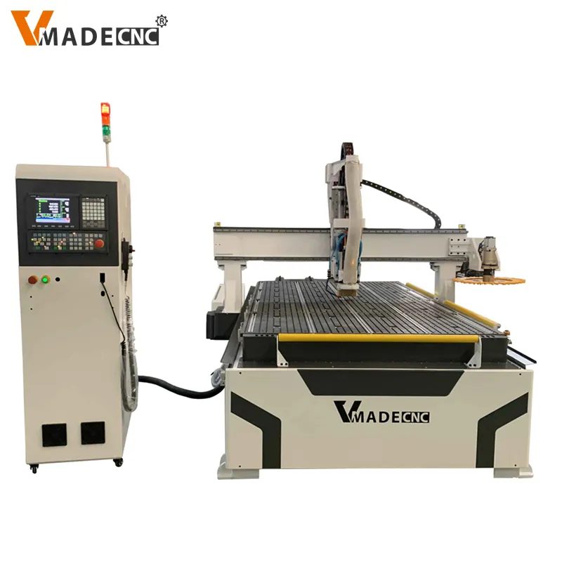 4x8 CNC router machine with 48x96 inch table size is used for wood door making,cabinet sign furniture 3D arts, 3D crafts