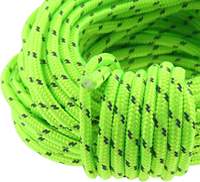 Cordon de paracorde en nylon vert luminescent de 5 mm, résistant, pour tente, corde à linge, camping, randonnée, extérieur, toutes saisons