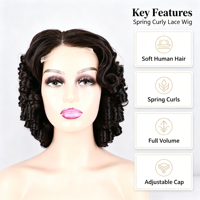 Perruque sans colle 4x4 HD transparente en cheveux humains vierges Remy, ondulations lâches, 16-28 pouces, bonnet élastique, sangle réglable, livraison directe
