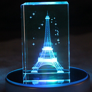 Pha Lê Thủ Công Đồ Trang Trí Sáng Tạo Quà Tặng Sinh Nhật Tháp <span class=keywords><strong>Eiffel</strong></span> Khắc Pha Lê Khối Lập Phương 3D Laser Pha Lê - Product Image 5