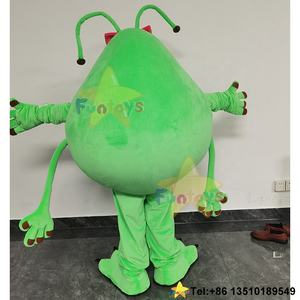 Funtoys Personalizar Bacterias Verdes Germen Alien Girl Mascot Costume Health Theme Virus <span class=keywords><strong>Anime</strong></span> Costume Carnival Fancy Dress para adultos - Product Image 4