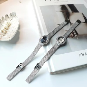 Montre chronographe de luxe 25 mm en or avec diamants, mouvement à quartz japonais, bracelet en métal pour femme - Product Image 5