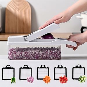 Multi-Function Steel <b>Vegetable</b> Cutter Onion Dicer Potato Slicer Shredder Sustainable Easy to Clean Manual Food Processor Tools - Product Image 4