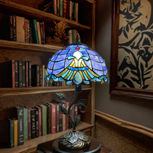 Hiện đại Châu Âu Mỹ Retro cho Tiffany kính bảng đèn handmade đồ nội thất trang trí đèn cho khách sạn bầu không khí phòng Amazon - Product Image 5