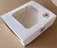 Boîtes à gâteaux pour anniversaires, mariages, pâtisseries, boîtes à muffins et cupcakes avec poignée, gaufrage, pelliculage mat, pour aliments pour bébés, chewing-gum, biodégradables