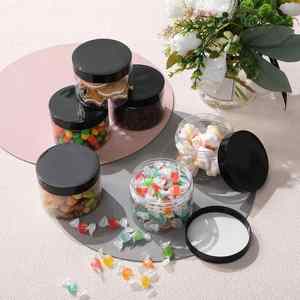 60ml 100ml 200ml 250ml Cylinder PET Plastic Clear Cosmetic Cream Jars with Screw <b>Top</b> Custom Silk Screen Printing - Product Image 4