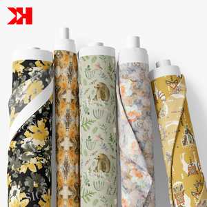 Kahn cotton hữu cơ tự do London Tana vải cỏ in cho váy của cô gái - Product Image 1