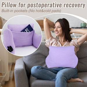 Coussin de mastectomie tricoté en U pour la rééducation post-chirurgicale, protection thoracique après l'opération du <span class=keywords><strong>cancer</strong></span> du <span class=keywords><strong>sein</strong></span> et la reconstruction mammaire - Product Image 6