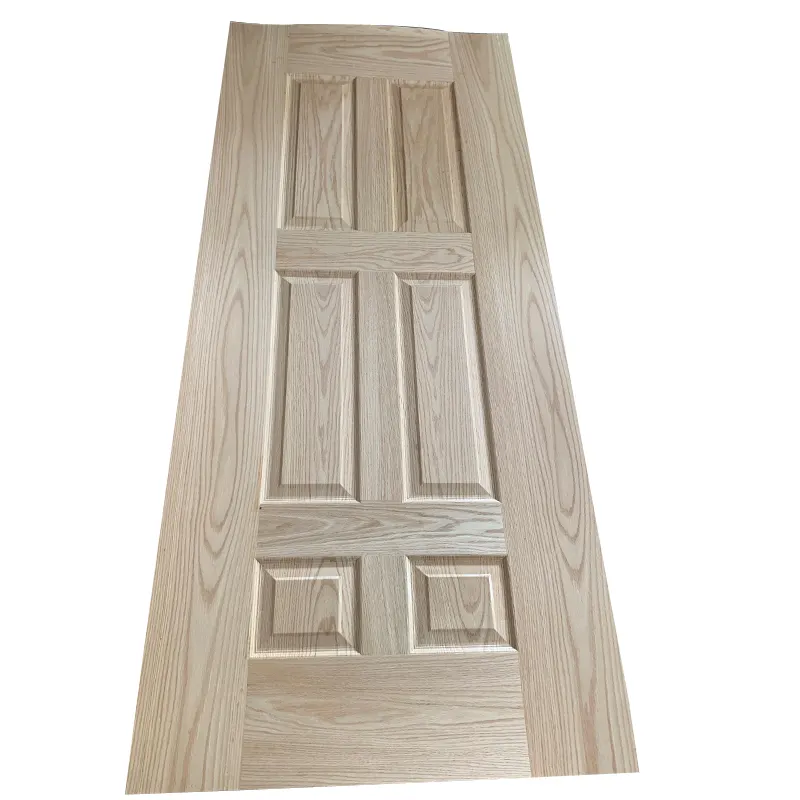 Panneau en bois d'entrée à face de mélamine moulé peau de placage MDF/HDF pour porte de décoration intérieure