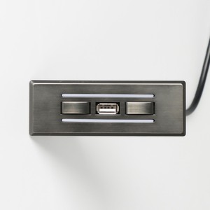 ALWSK-71 hai nút chuyển đổi USB điều khiển từ xa dải nhựa với thanh ánh sáng và cố định mã làm bằng kim loại cho sofa - Product Image 1