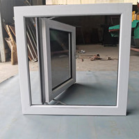 Ventanas Abatibles de PVC Europeas al por Mayor, Ventanas de Doble Acristalamiento con Ahorro Energético para Edificios Residenciales, Apartamentos y Comerciales