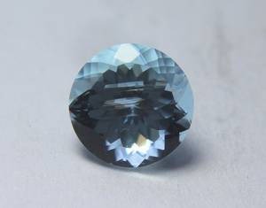 Piedra preciosa aguamarina azul cielo natural 2,35 Cts corte facetado redondo (9x9x6 MM) para la fabricación de joyas - Product Image 3