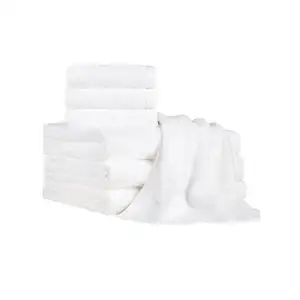Wholesale White Bath Towel Sets Cotton 70x140cm Plain Weave Terry Set Hotel 100% Cotton Bathroom Towel