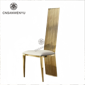 Silla <span class=keywords><strong>de</strong></span> Trono Nupcial <span class=keywords><strong>de</strong></span> Acero Inoxidable con Flores Doradas, <span class=keywords><strong>de</strong></span> Lujo, para Hoteles, Banquetes, Bodas y Eventos, Venta al Por Mayor - Product Image 4