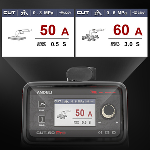 CUT-60 PRO หัวตัดแบบตรง 1 เฟส 3 เฟส 220V& 440V LCD แบบไม่ใช้คลื่นความถี่สูง 30 มม. ระบบสัมผัสไพล็อต CUT-60 ระบบเชื่อมตะเข็บภายใน - Product Image 3