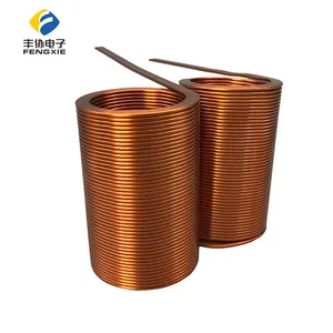 Bobinas de fio de cobre planas, bobinas personalizadas do núcleo de ar bobina de indução para conversor dc/dc, fonte de alimentação