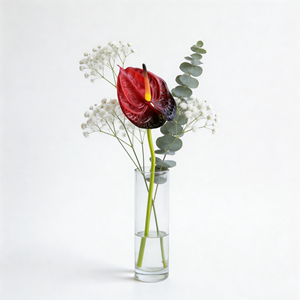 <span class=keywords><strong>Fleur</strong></span> artificielle Anthurium rouge en gel souple A8 Real Touch pour les centres <span class=keywords><strong>de</strong></span> table <span class=keywords><strong>de</strong></span> mariage et les arrangements floraux <span class=keywords><strong>de</strong></span> décoration intérieure - Product Image 4