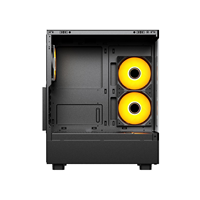 Offres Spéciales boîtier d'ordinateur usine bureau verre trempé boîtier de jeu PC Installation rapide ATX CPU boîtier de bureau PC