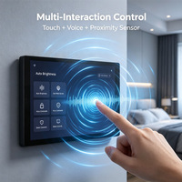 Panel de Control Inteligente Tuya AI de 6.9 Pulgadas Ultrafino, 7 Pro con 2 Relés, Alexa Integrada, Controlador de Pantalla Inteligente para Habitaciones