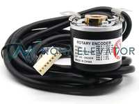 Encodeur rotatif pour ascenseur HD40H8-2500-4-L-B, encodeur optique incrémental 2500P/R avec connecteur, arbre creux 8mm, 5VDC±5%